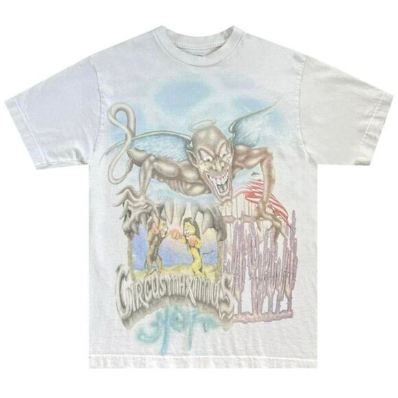 Travis Scott Utopia Circus Maximus 2023 Tour III Tee Size XL New without Tag - Picture 1 of 5